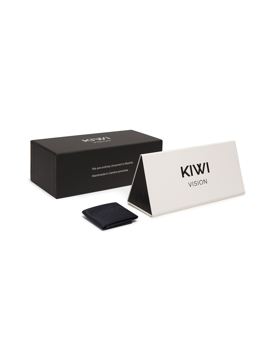 Kiwivision eyewear packaging, sunglasses